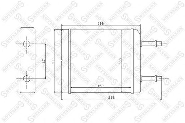Купить STELLOX 1035050SX радиатор печки!\ Chery Sweet QQ 03-13, Daewoo Matiz 0.8-1.0 98>