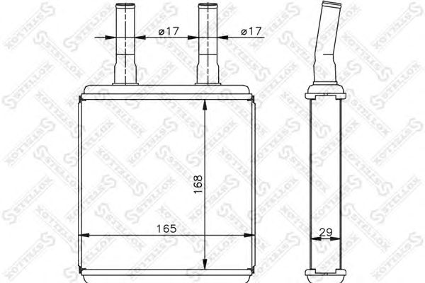 Купить STELLOX 1035072SX радиатор печки!\ Hyundai Elantra/Coupe/Accent 1.3/1.5 96-00