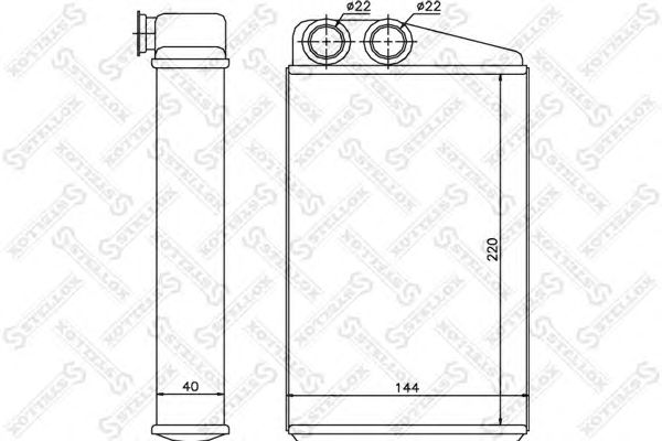 Купить STELLOX 1035097SX радиатор печки 1035097SX