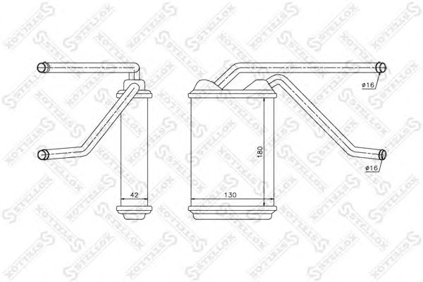 Купить STELLOX 1035104SX радиатор печки!\ Daewoo Nexia/Espero 1.5/1.5 16V/1.8 94>