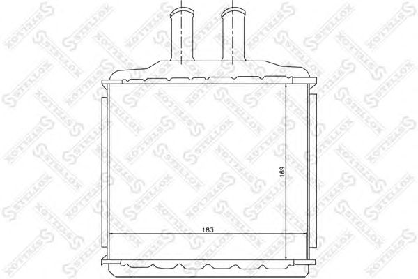 Купить STELLOX 1035105SX радиатор печки!\ Chevrolet Lacetti/Nubira all 03>