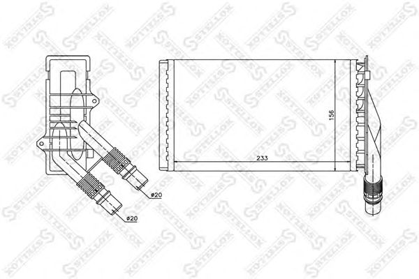 Купить STELLOX 1035107SX радиатор печки 1035107SX