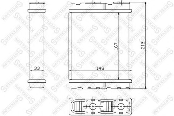 Купить STELLOX 1035136SX Радиатор отопителя MITSUBISHI Lancer 92-/NISSAN Terrano 96-