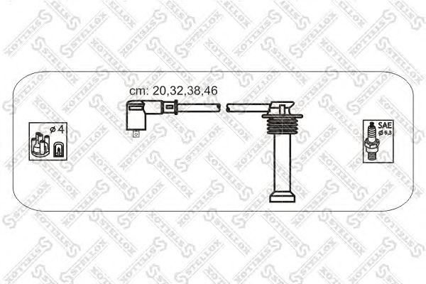Купить STELLOX 10-38143-SX К-кт проводов зажигания