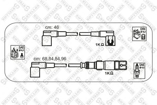 Купить STELLOX 1038248SX к-кт проводов!\ MB W201 1.8-2.3 82-92/W124 2.0/2.3 M102 85-92