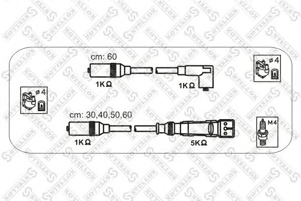 Купить STELLOX 10-38337-SX К-кт высоковольтных проводов