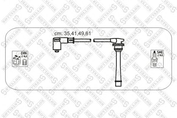 Купить STELLOX 1038412SX к-кт проводов!\ Hyunday Lantra/Coupe 1.6i/1.8i/2.0i 95-02