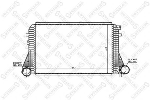 Купить STELLOX 1040038SX интеркулер!\ Audi A3, VW Golf/Touran/Caddy all 03>