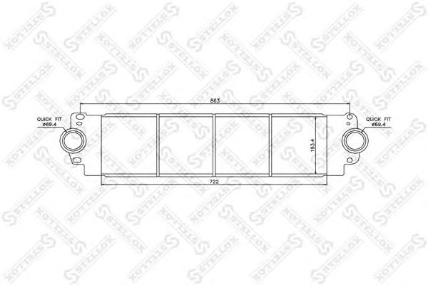 Купить STELLOX 10-40078-SX Интеркулер