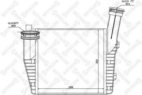 Купить STELLOX 1040079SX интеркулер правый!\ VW Touareg, Audi Q7 3.0TDi 4WD 04>