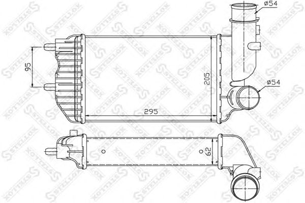 Купить STELLOX 1040080SX интеркулер!\ Fiat Ducato, Peugeot Boxer 1.9TD-2.8HDi 94>