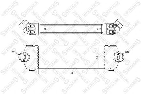 Купить STELLOX 1040092SX интеркулер!\ Ford Transit/Tourneo 2.2TDCi/2.4TDCi 06>