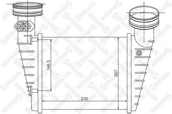 Купить STELLOX 10-40157-SX интеркулер