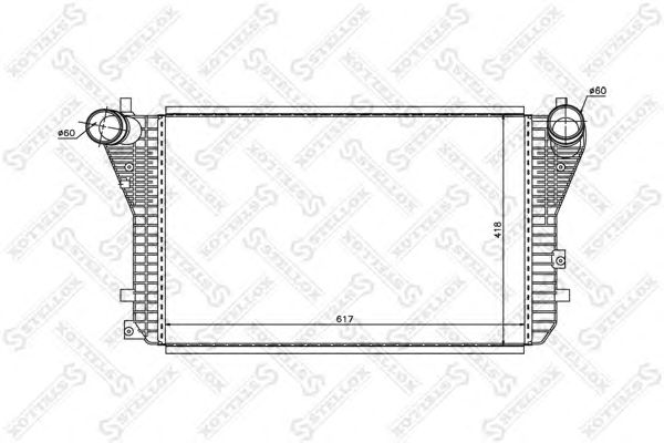 Купить STELLOX 1040221SX интеркулер!\ Audi A3 8P1 2.0TDi 16V quattro 04>