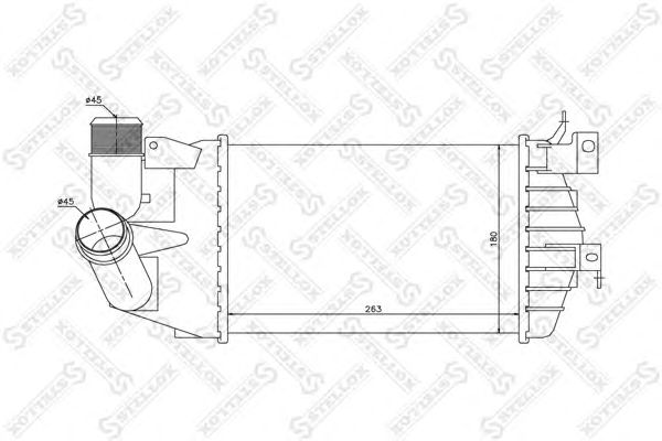 Купить STELLOX 1040234SX интеркулер!\ Opel Astra H 1.3-1.9CDTI 04>