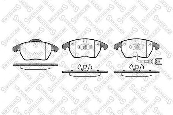 Купить STELLOX 1041001BSX колодки дисковые п. !\ Audi A3 диск 15'/16', VW Golf V 1.4-2.0TD диск 15' 03>