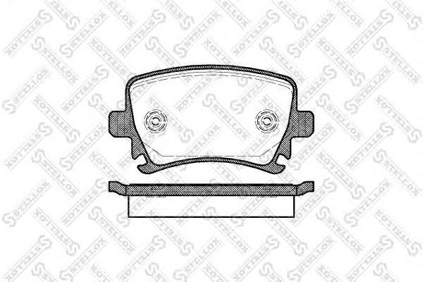 Купить STELLOX 1042000BSX колодки дисковые задние!\ Changan, Audi A3/A6, VW Golf/Passat 1.4/1.6/1.9TDi/2.0TDi 03>