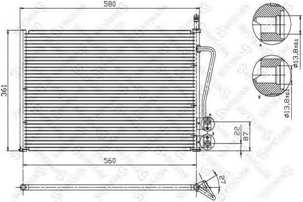 Купить STELLOX 1045020SX AVA FDA5328=NS94587=GR925493=VL817664 [1146195] !радиатор\Ford Fiesta/Fusion all 02>