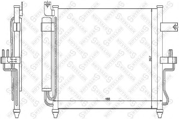 Купить STELLOX 10-45043-SX Радиатор кондиционера