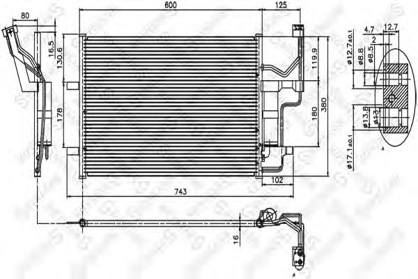 Купить STELLOX 1045118SX NS94902=MZ5184=GR905671 [BPYK6148Z] !радиатор конд.\ Mazda 3/5 1.4-2.3 03>с осушит.