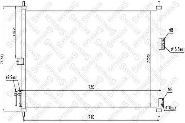 Купить STELLOX 1045170SX DN5270=NS94616 [92100BM407] !радиатор конд.\ Nissan Almera all 00>/Primera all 02>
