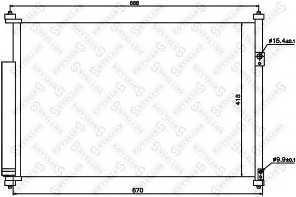 Купить STELLOX 1045176SX SZ5108 [9531064J00] !радиатор конд.\ Suzuki Grand Vitara 1.6/2.0/1.9DDiS 05>
