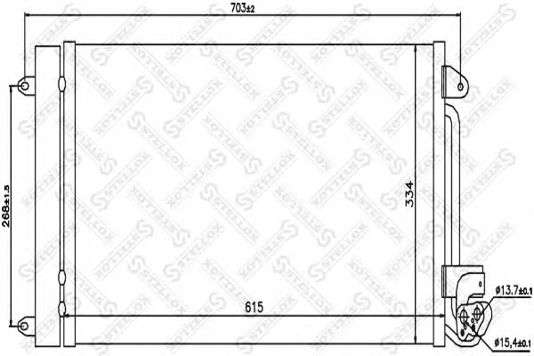 Купить STELLOX 1045199SX радиатор конд.\ Seat Ibiza 1.2/1.4-1.9TDi 08>