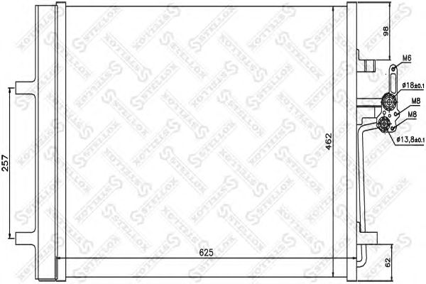 Купить STELLOX 10-45207-SX Радиатор кондиционера