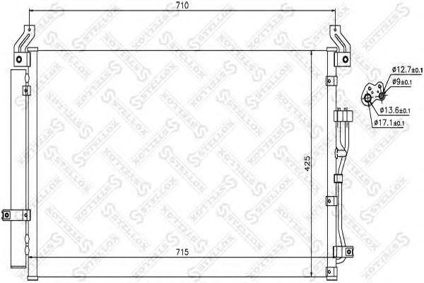 Купить STELLOX 1045281SX радиатор кондиционера!\ Hyundai ix55 3.0CRDi 08>