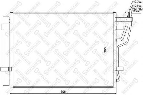 Купить STELLOX 1045381SX радиатор кондиционера!\ Kia Ceed 1.4-2.0 06>