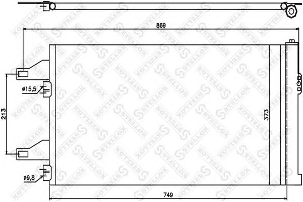 Купить STELLOX 1045407SX Радиатор кондиционера 1045407SX