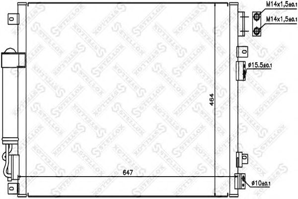 Купить STELLOX 1045414SX радиатор кондиционера!\ Chrysler 300C, Dodge Charger/Magnum all 04>