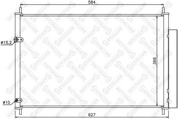 Купить STELLOX 1045568SX радиатор кондиционера! \ Toyota Auris 1.4/1.6 07>