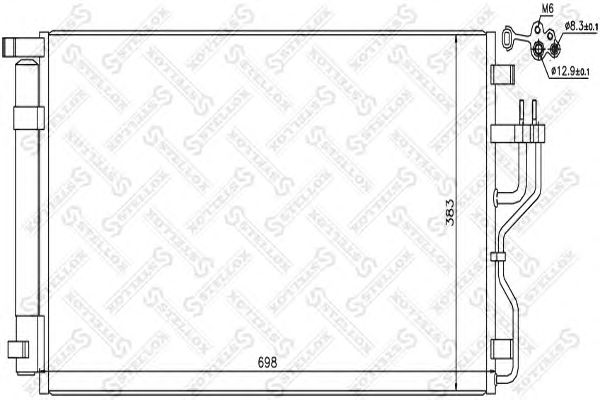 Купить STELLOX 1045695SX Радиатор кондиционера 1045695SX