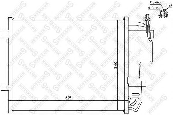 Купить STELLOX 10-45710-SX Радиатор кондиционера с осушит.