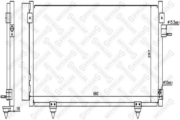 Купить STELLOX 10-45718-SX Радиатор кондиционера