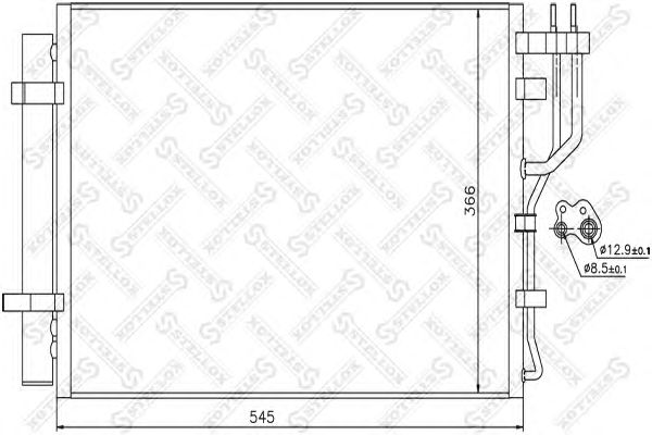 Купить STELLOX 10-45720-SX Радиатор кондиционера