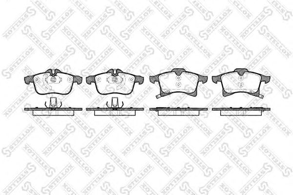 Купить STELLOX 1047002SX 1036 02 !колодки дисковые п.\ Opel Meriva 1.4-1.7DTi 03>
