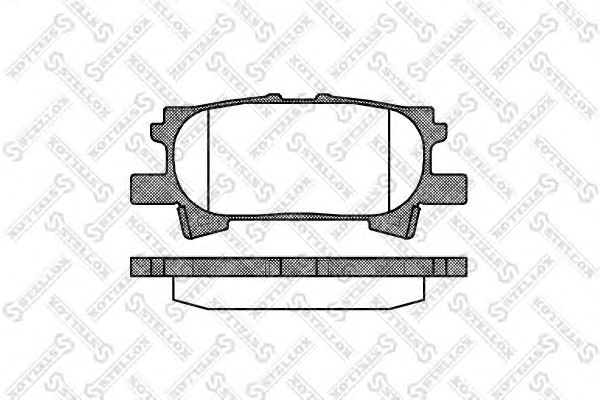Купить STELLOX 1051000SX колодки дисковые з.!\ Zotye, Lexus RX 300 03>