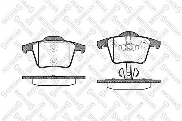 Купить STELLOX 1055000SX 1044 00 !колодки дисковые з.\ Volvo XC90 2.5iT/3.0i T6/2.4 D5 02>