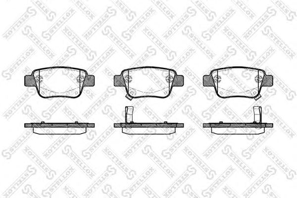 Купить STELLOX 1058002SX 1047 02=D2239M-01 [0446605010] !колодки дисковые з.\ Toyota Avensis 1.6i-2.4 D-4D 03>