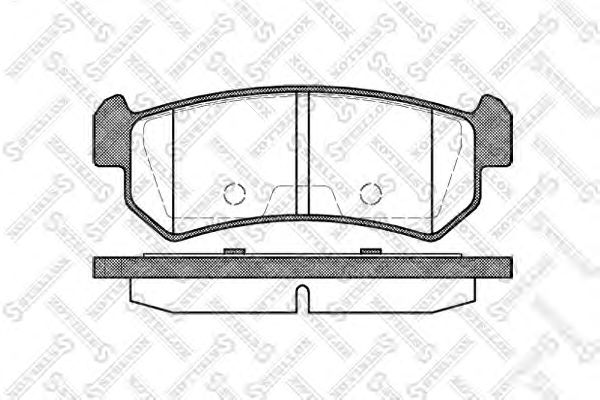 Купить STELLOX 1059000SX 1048 00 !колодки дисковые з.\ Daewoo Nubira 1.6i/1.8i 03>