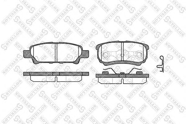 Купить STELLOX 1062002SX 1051 02=D6124 [MN116929] !колодки дисковые з.\ Mitsubishi Outlander 2.0MPi/2.4i 03>