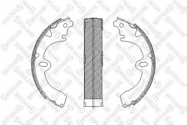 Купить STELLOX 108100SX 4097.00=K2285-01=392SBS=FSB208 !колодки барабанные\ Toyota Carina II/E 1.6-2.0D 83-98