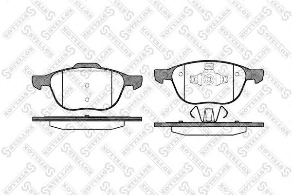 Купить STELLOX 1093 000B-SX Колодки дисковые передн.