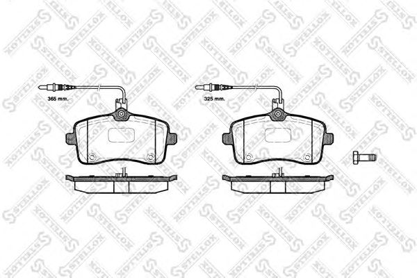 Купить STELLOX 1113004SX 1102 04=FDB1725 [425277] !колодки дисковые п.\ Peugeot 407 1.8i/1.6HDi 04>