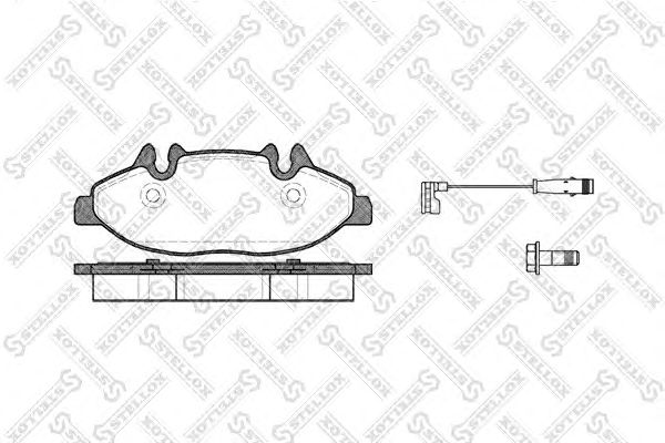 Купить STELLOX 1120002SX 1109 02 !колодки дисковые п.\ MB Viano W639 3.2/2.2CDi 03>