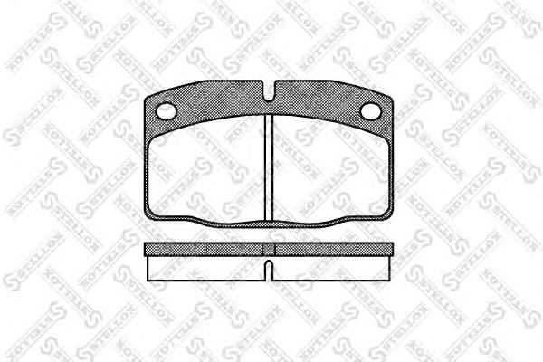 Купить STELLOX 112000SX 101 00=101 20=FDB173=FDB375 !колодки дисковые п.\Opel Kadett 1.2-1.7D 83-91/Ascona 81-88