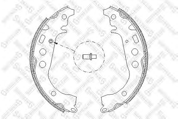 Купить STELLOX 112100SX колодки барабанные!\ FAW v5, Toyota Yaris/Yaris Verso 99>