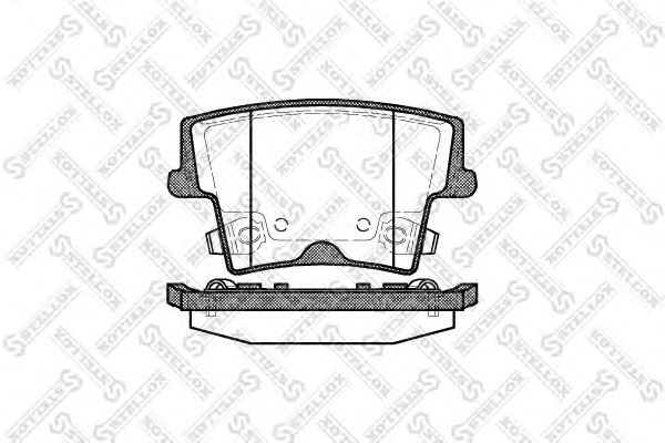 Купить STELLOX 1138008SX колодки дисковые торм. задн. 1138008SX